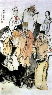 Qi Baishi フィギュア アンティーク 中国製 Oil Paintings
